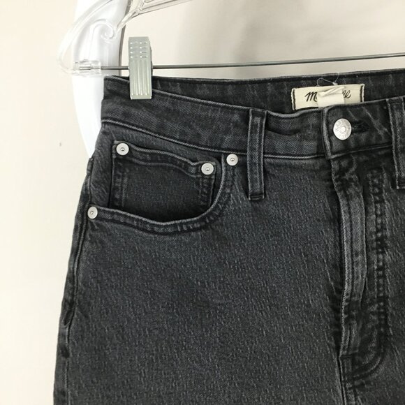 MADEWELL Dark Gray The Curvy Vintage Jean 5 Pocket Logo Hardware Jeans - Picture 6 of 12